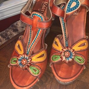 New L’artiste spring step wedge heels women 9